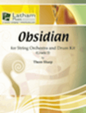 Obsidian for String Orchestra and Drum Kit - Violin 2