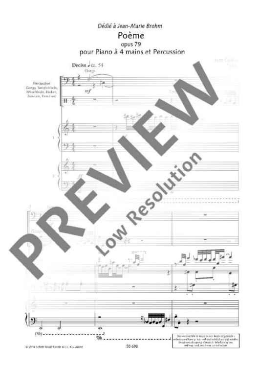 Poème - Performing Score