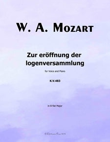 Zur eroffnung der logenversammlung