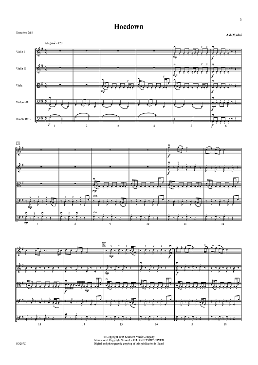 Hoedown - Full Score