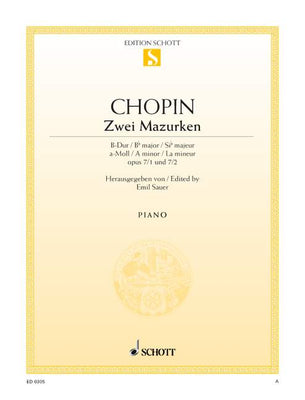 2 Mazurkas B-flat major and A minor