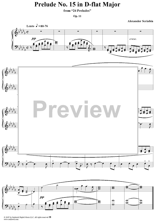 Prelude No. 15 in D-flat major
