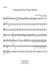 Concerto for Four Horns - Horn 1