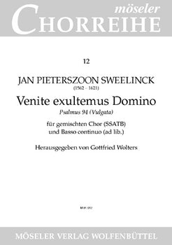 O come, let us sing to the Lord - Choral Score