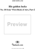His golden locks, Piano - No. 18 from "First Book of Airs, Part 2"