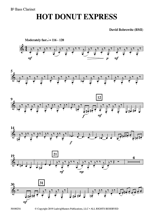 Hot Donut Express - Bb Bass Clarinet
