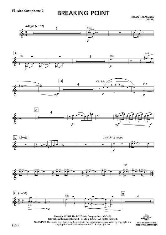 Breaking Point - Eb Alto Saxophone 2