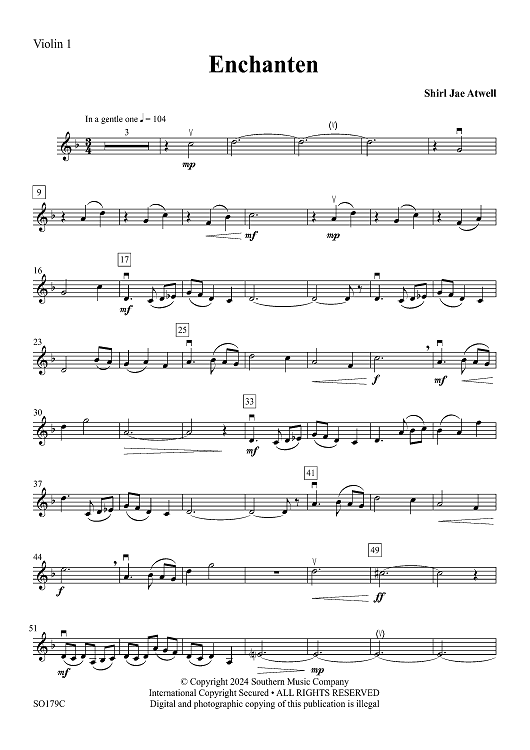 Enchanten - Violin 1
