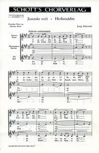 Serbische Volkslieder - Choral Score