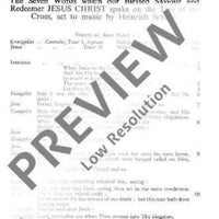The Seven Words of Jesus Christi - Full Score