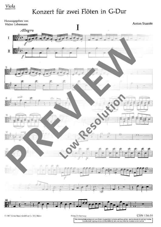 Concerto G Major - Viola