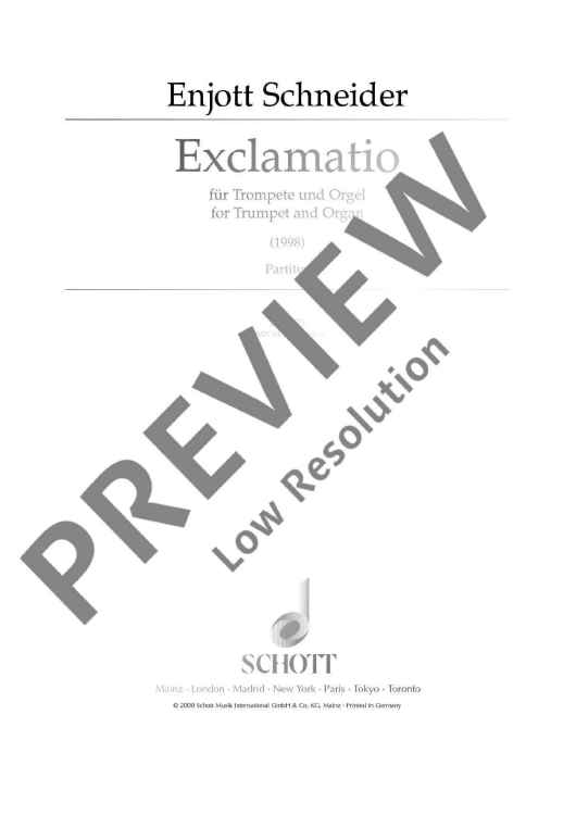 Exclamatio - Performing Score