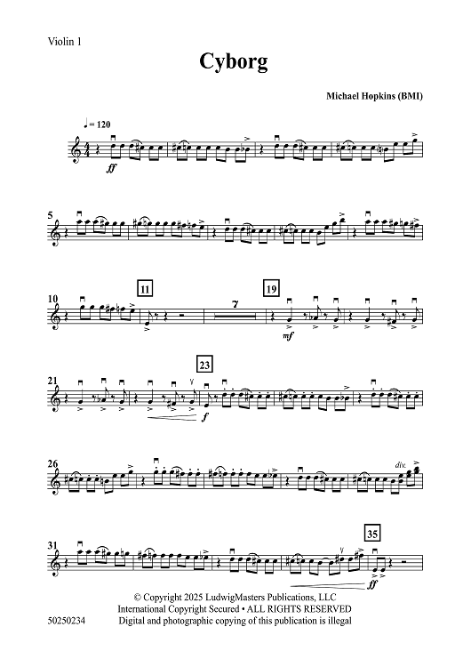 Cyborg - Violin 1
