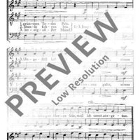 Wie weh tut mir mein scheiden - Choral Score