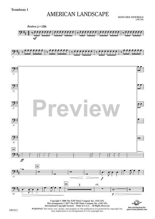 American Landscape - Trombone 1