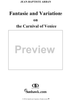 Fantaisie and Variations on The Carnival of Venice - Piano Score