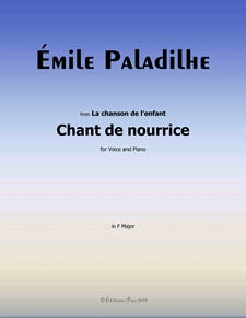 Chant de nourrice, from La chanson de l'enfant