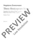 Three Shakespeare Songs - Choral Score