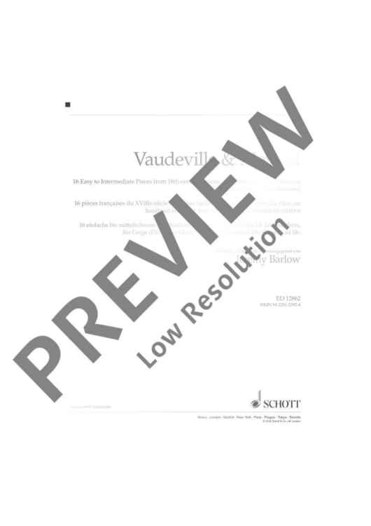 Vaudeville et Menuet