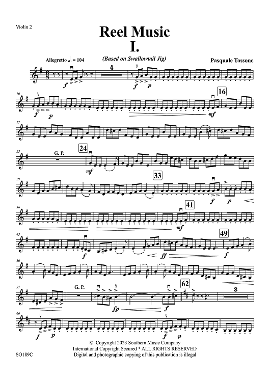 Reel Music - Violin 2