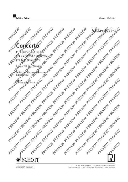 Concerto B major - Piano Reduction