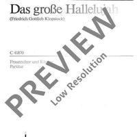 Das große Hallelujah - Score