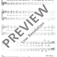 Wanderliedchen - Choral Score