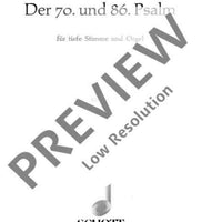 Der 70. und 86. Psalm