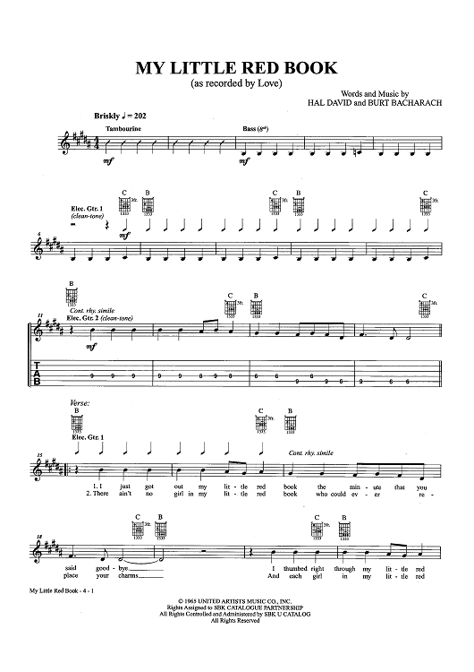 My Little Red Book (as recorded by Love)