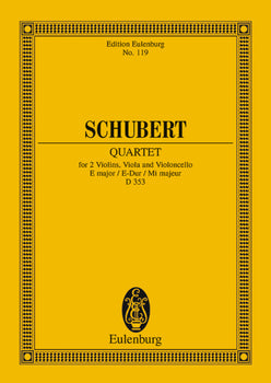 String Quartet E major - Full Score