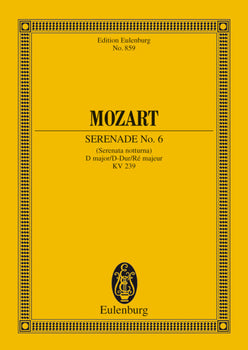 Serenade No. 6 D major - Full Score