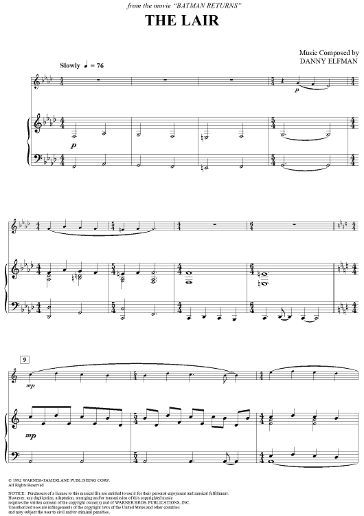 The Lair - from the movie: Batman Returns