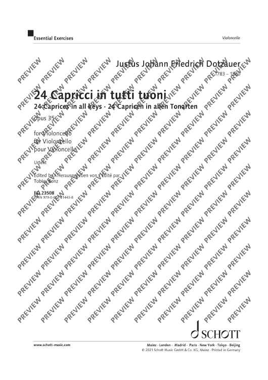 24 Caprices in all keys