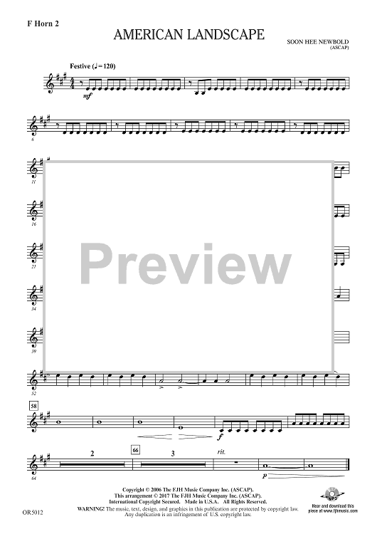 American Landscape - F Horn 2