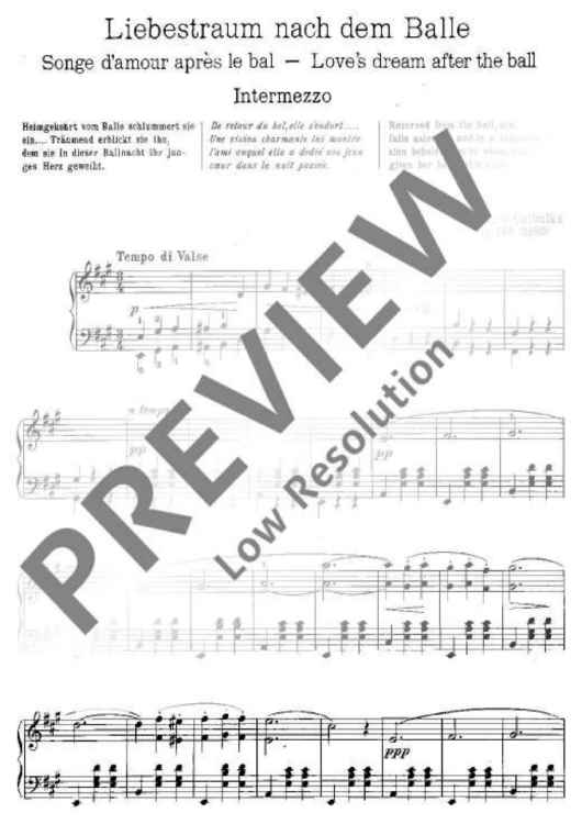 Liebestraum nach dem Balle