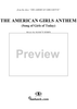 The American Girls Anthem (Song of Girls of Today)