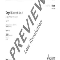 Organ Concerto No. 4 F Major - Organ Reduction