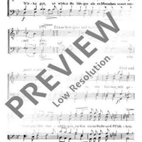 Auf ihr Brüder! Ehrt die Lieder! - Choral Score