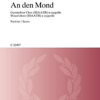An den Mond - Choral Score