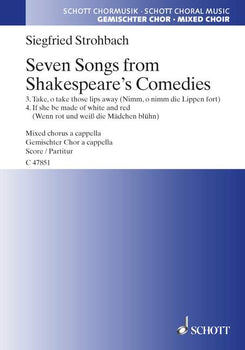 Seven Songs from Shakespeare's Comedies - Choral Score