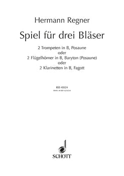 Spiel für 3 Bläser - Performing Score