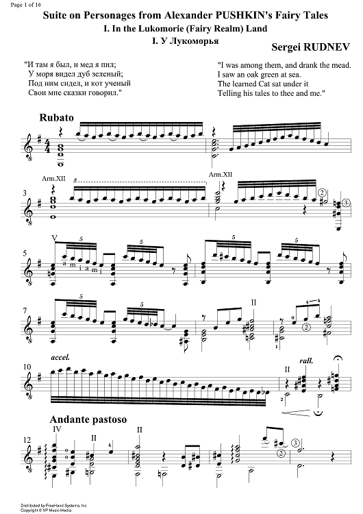 Suite on Personages from Alexander Pushkin's Fairy Tales