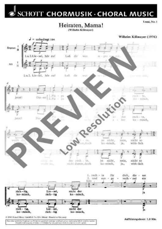 Lazzi - Choral Score