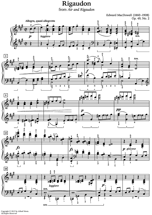 Rigaudon, Op. 49, No. 2