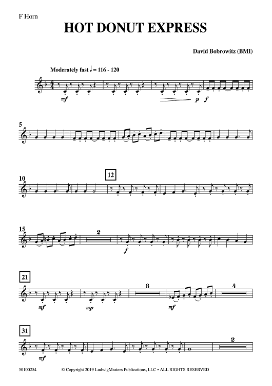 Hot Donut Express - F Horn