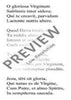 O gloriosa virginum - Score
