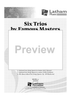 Six Trios by Famous Masters - Score
