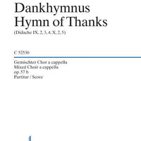 Hymn of Thanks - Choral Score