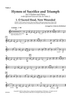 Hymns of Sacrifice and Triumph for 2 Violins and Piano - Violin 1