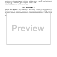 Suite for Brass Quintet - 1. Proclamation